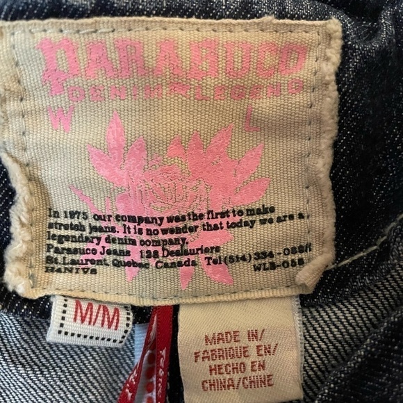 Vintage Y2K Parasuco Medium Wash Denim Jean Jacket Medium - Picture 6 of 8